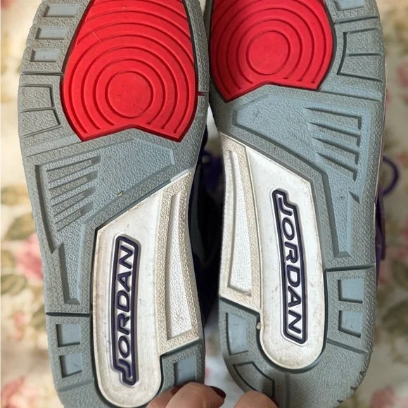 Fierce Purple Air Jordan Flight 45 Sneakers - Picture 5 of 11